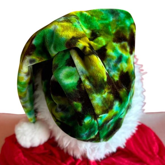 Handcrafted Tie-Dye Santa Hat - Picture 2 of 6